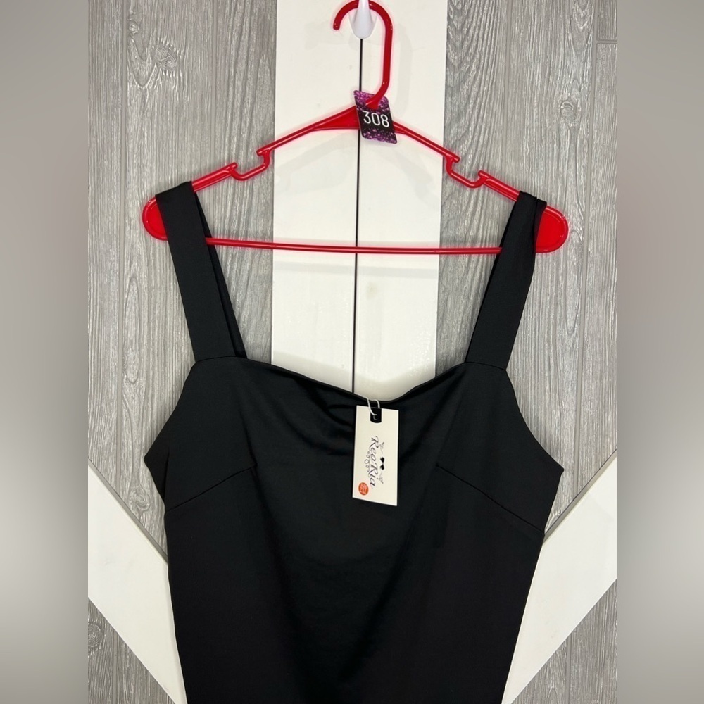 B4.54 NWT Black Bodysuit 2X